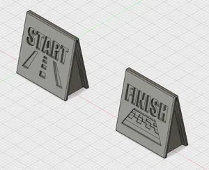 Rallyman Start and Finish Markers