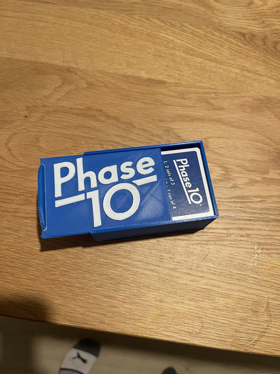 Phase 10 card holding box
