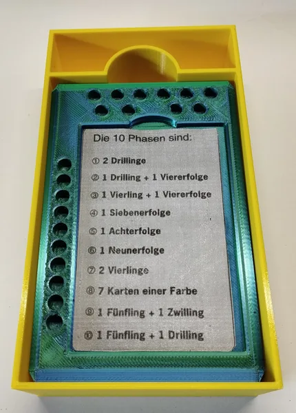 Box für Phase 10 Memokarten Halter