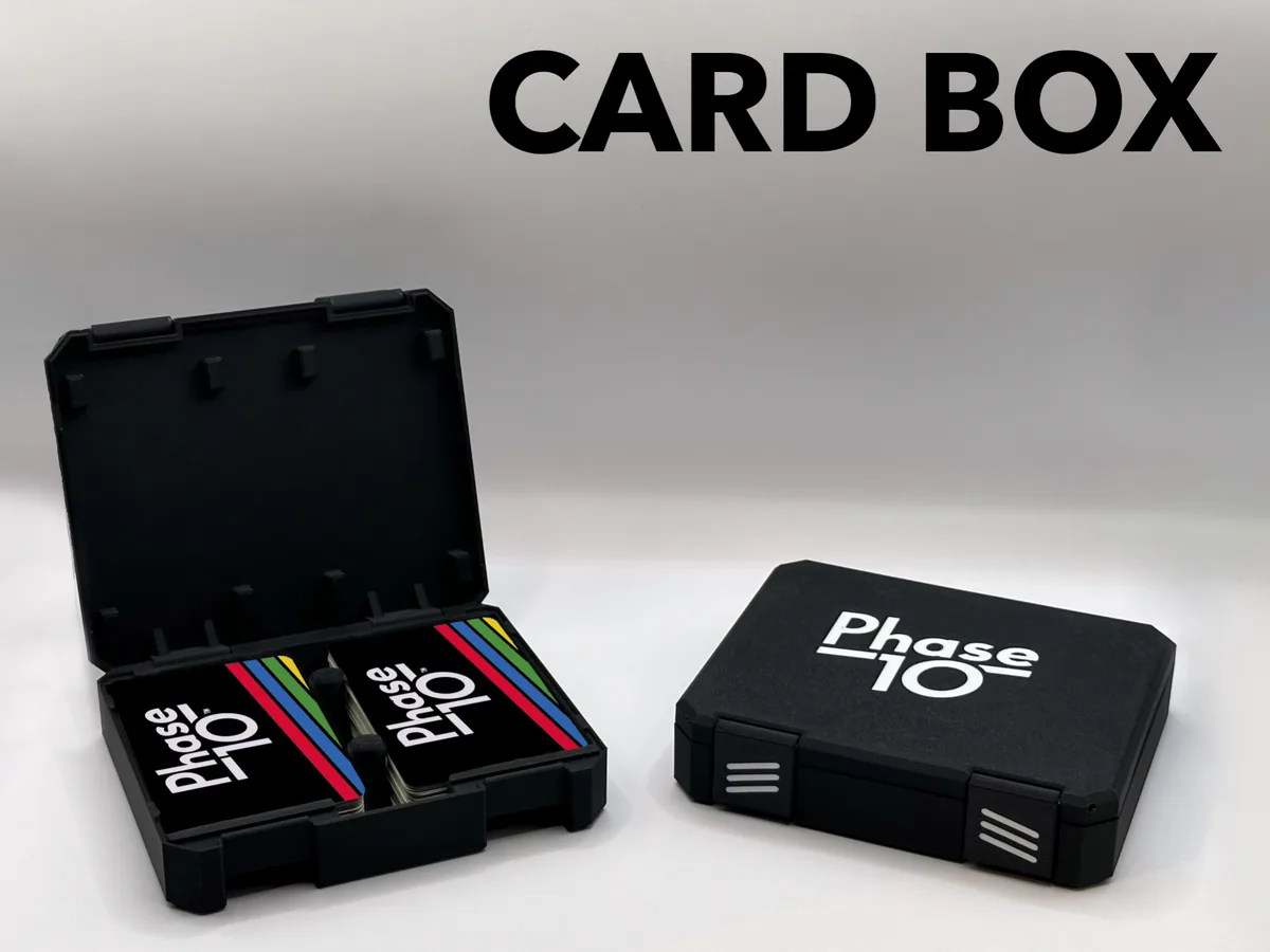 Phase 10 Card Box - Storage Case for Card Games