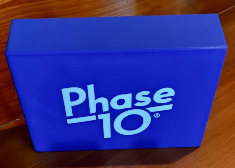 Phase 10 storage and playing box