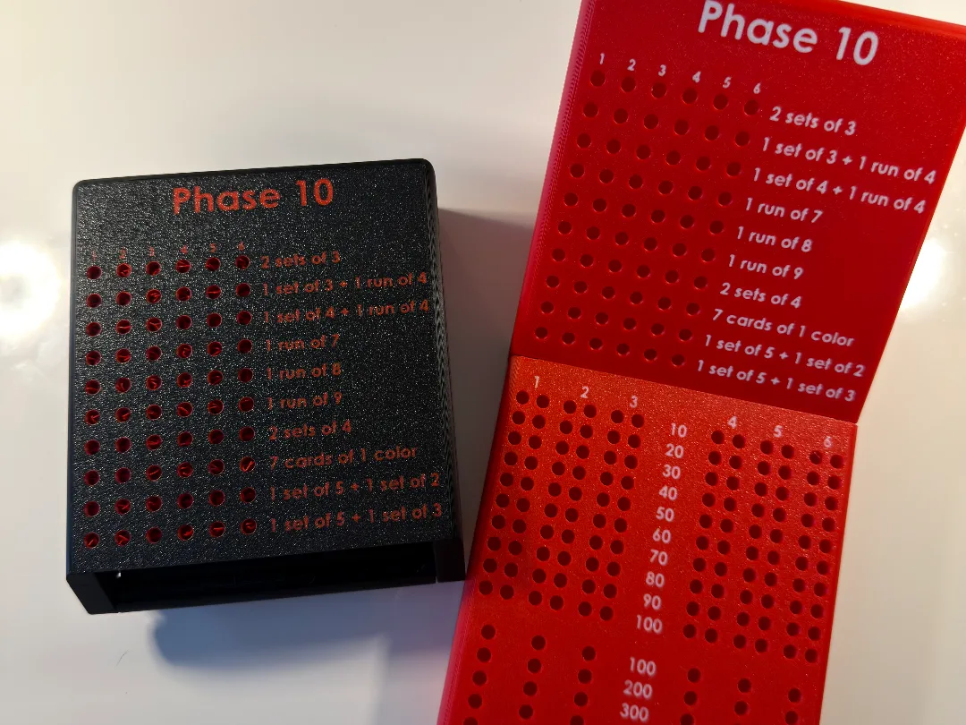Phase 10 Scorecard Case