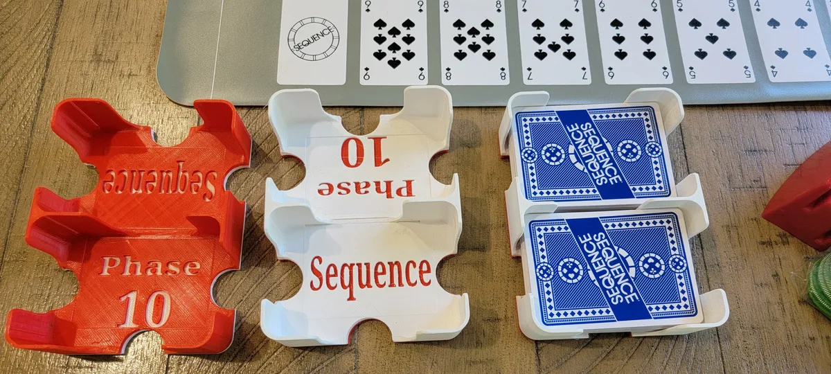 Playing Card Tray Sequence & Phase 10