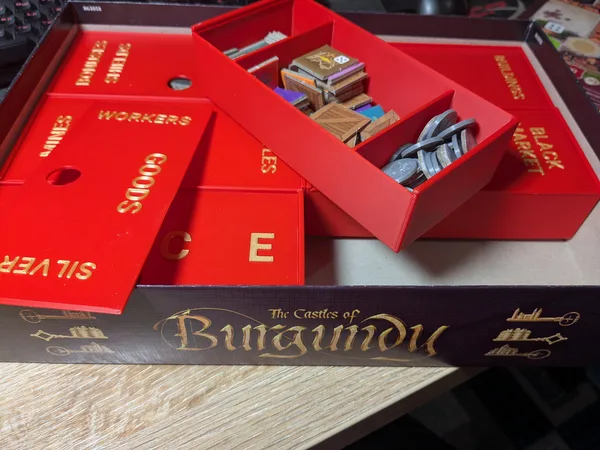 The Castles of Burgundy box inserts / organizer