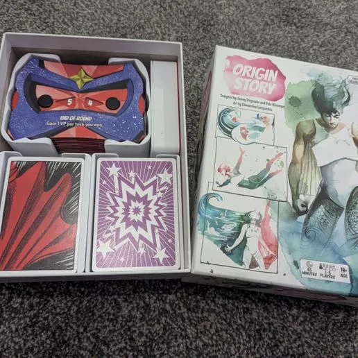 Origin Story Boardgame insert - unsleeved cards only