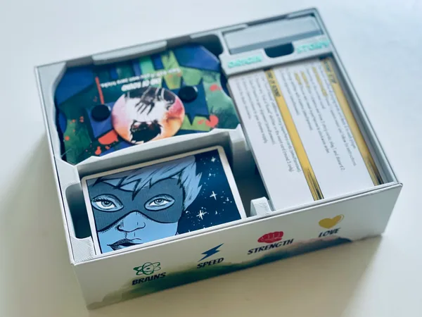 Insert for Origin Story Board Game