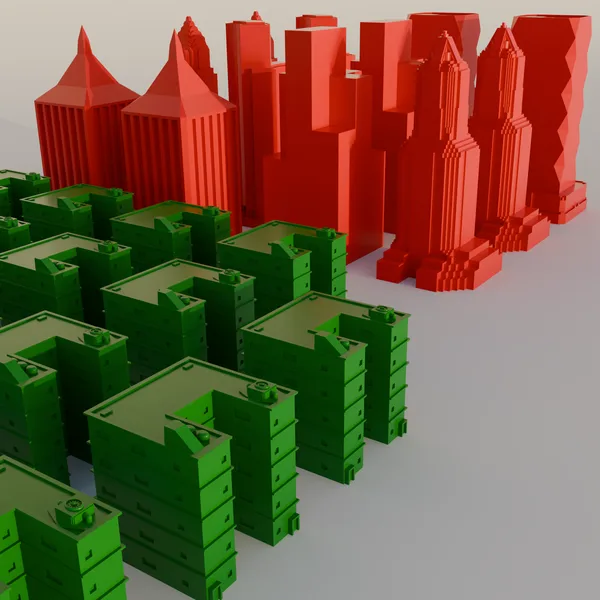 MONOPOLY apartments and skyscrapers