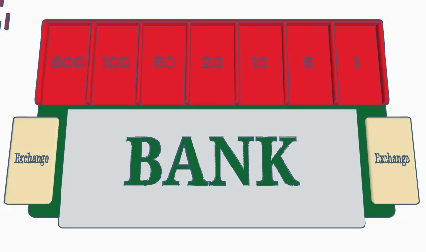 Monopoly Bank Organiser