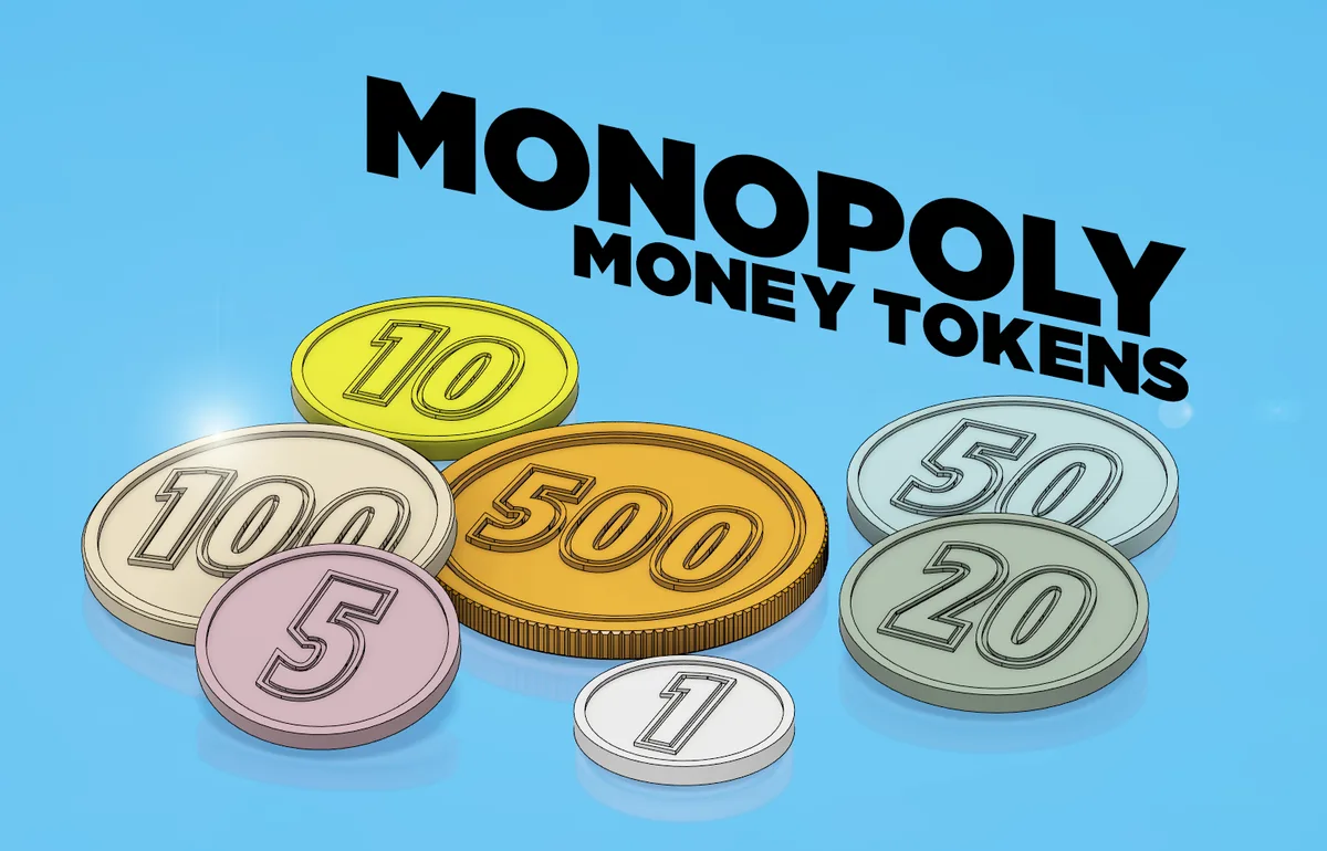 Monopoly Money Tokens