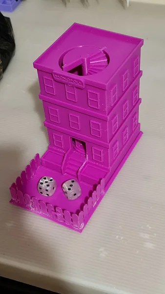 Monopoly dice tower