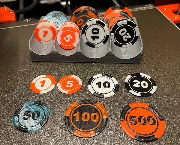 Monopoly Chips + Player stand