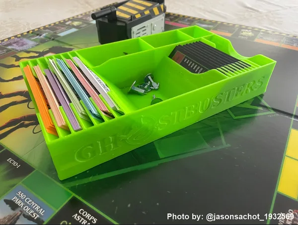 #0136 Monopoly Organizer Tray and Player Tray - Ghostbusters Edition