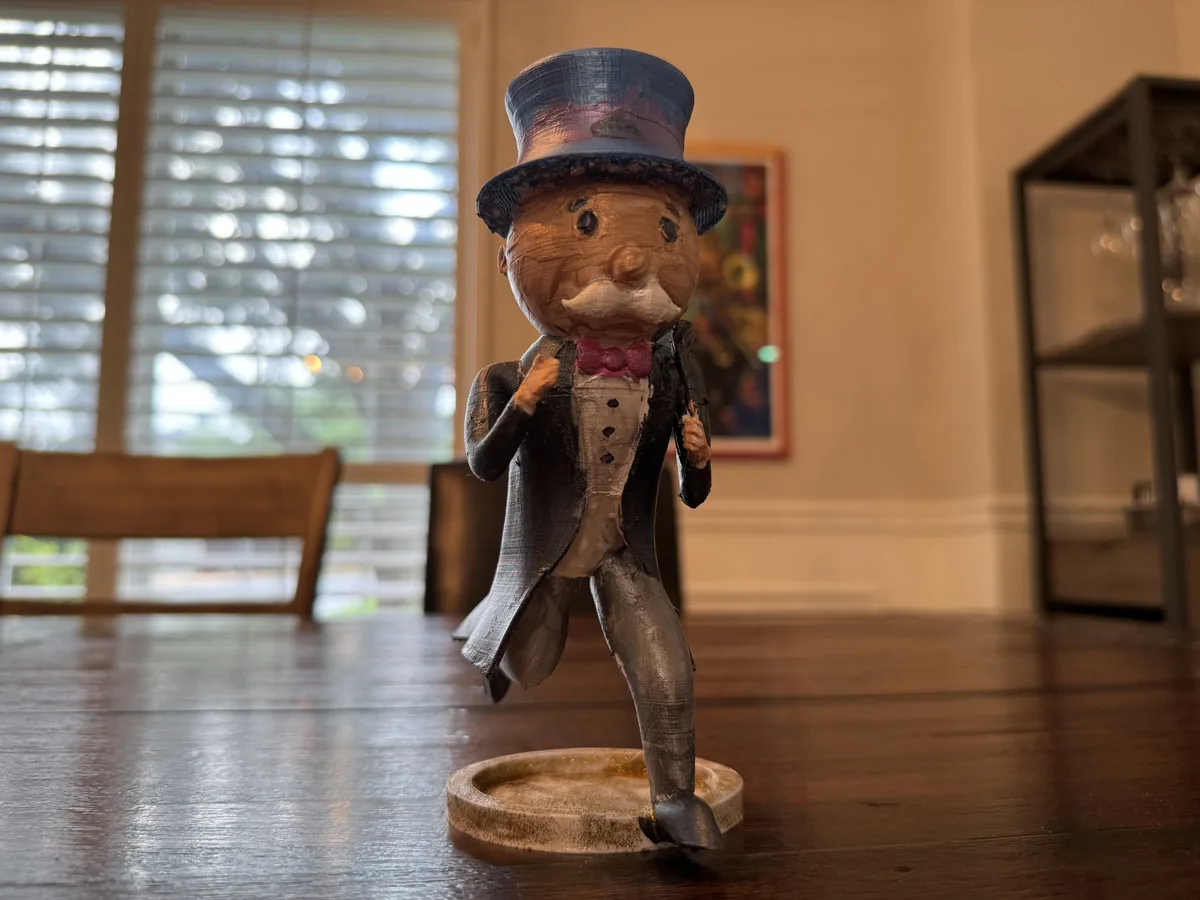 Mr Monopoly Dice Tower (Finished product is painted)
