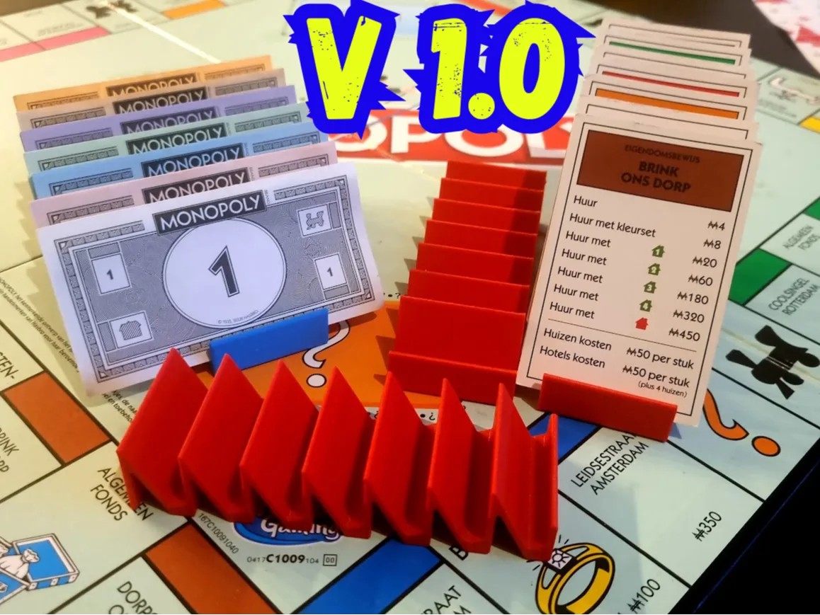 Monopoly simple money and card holder V1.0