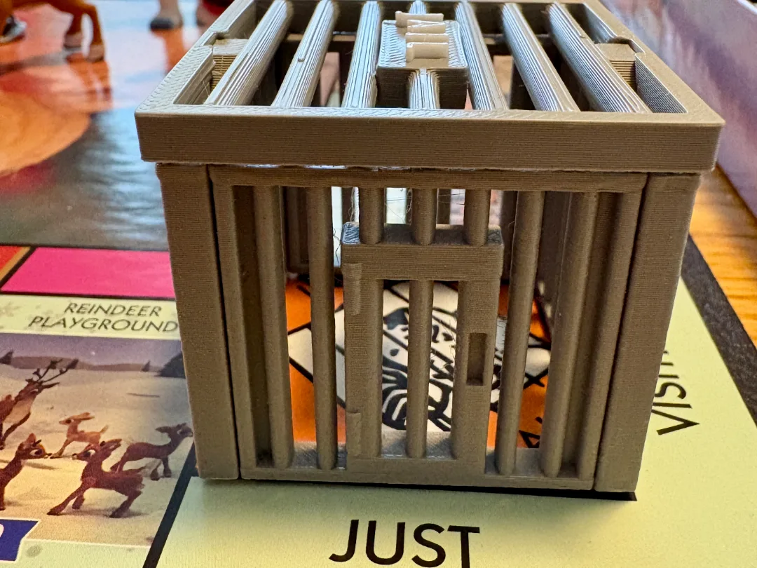 monopoly jail cell upgrade collapsible fits in box