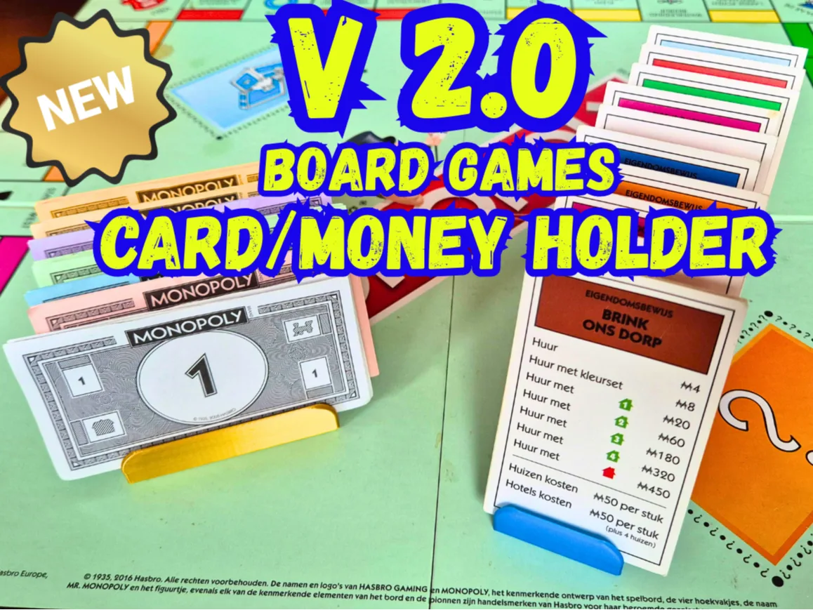 Board Games Card and Money Holder (e.g. Monopoly )