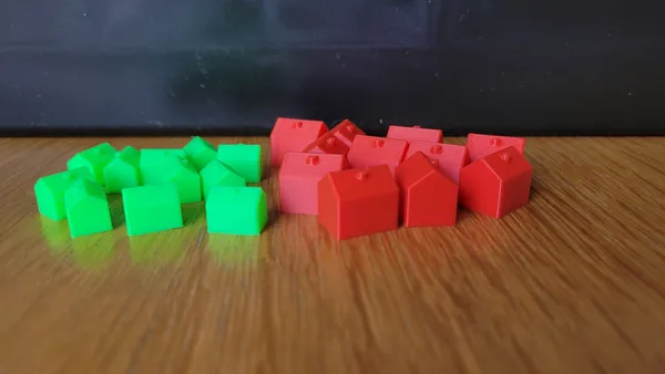Monopoly Houses Set (32 Houses, 12 Hotels)