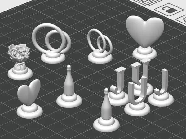 Miniatur-Figuren Monopoly, Brettspiele, Hochzeit