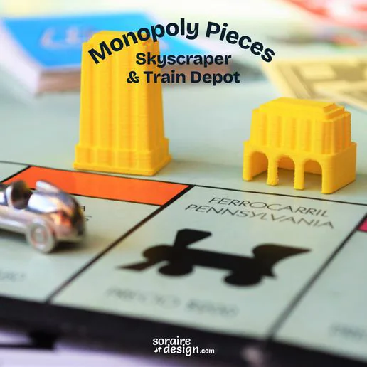 Monopoly Skyscraper & Train Depot