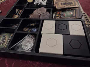 Parts boxes for Deep Rock Galactic board game