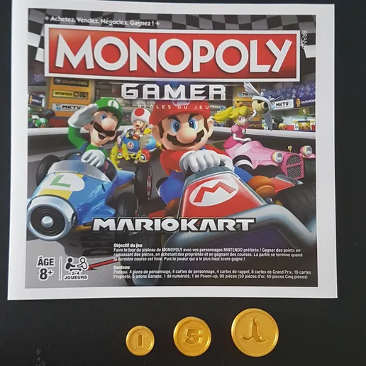 Monopoly mario kart parts
