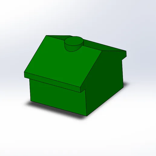 Monopoly green house 3D