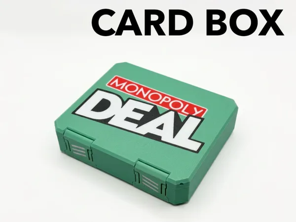 Monopoly Deal Card Box - Compact Travel Case