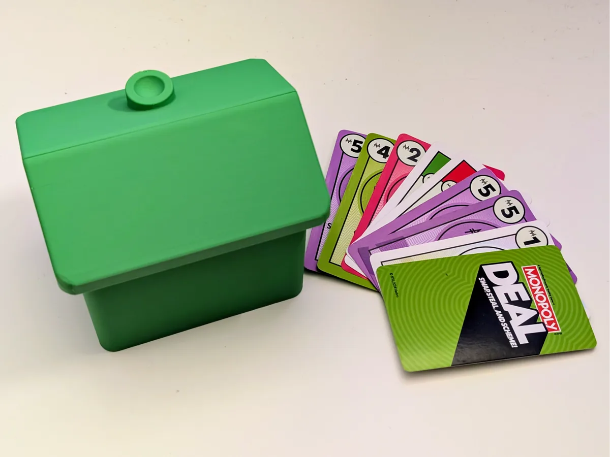 Monopoly Deal Card Box - Monopoly House Case