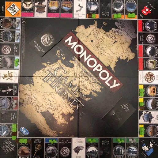 Home and hotel for monopoly game of thrones