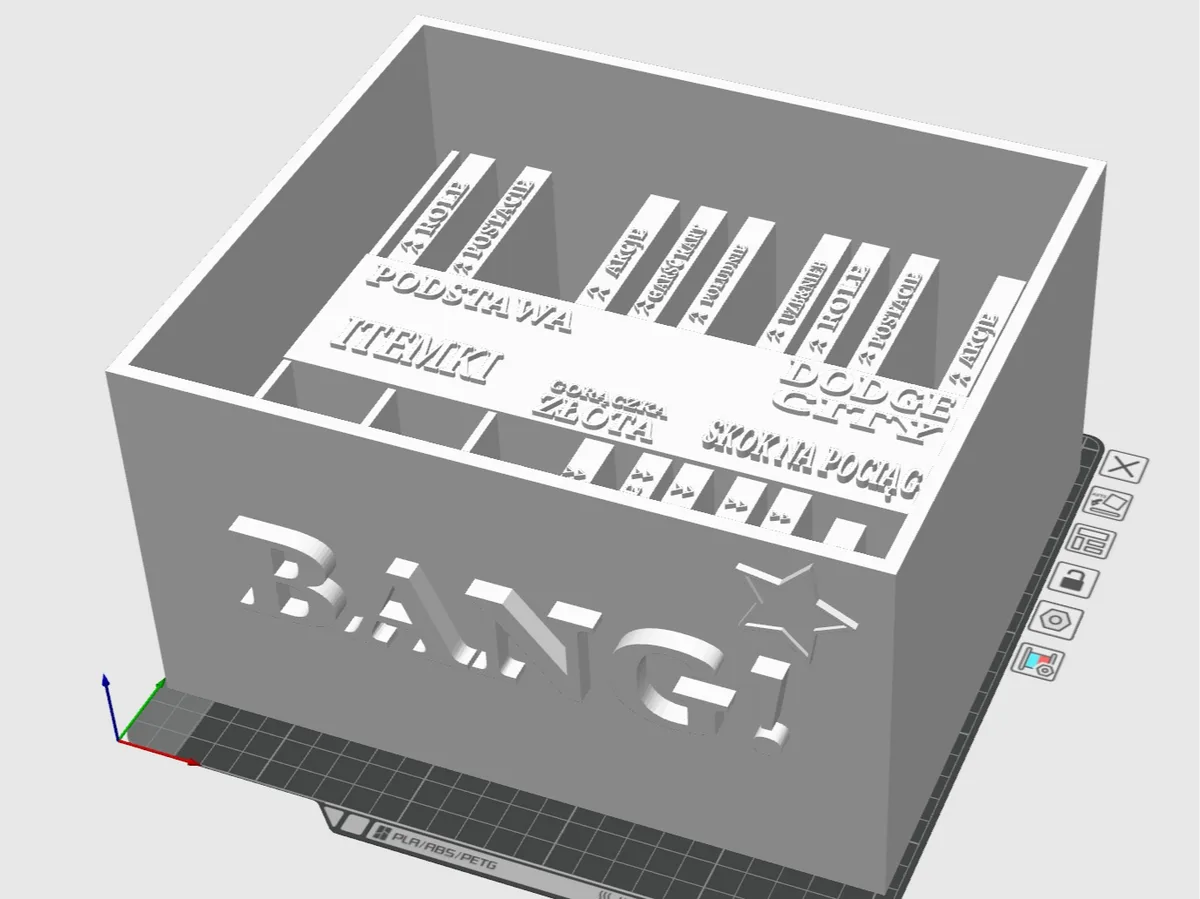 Bang Game - box for base game and addons PL
