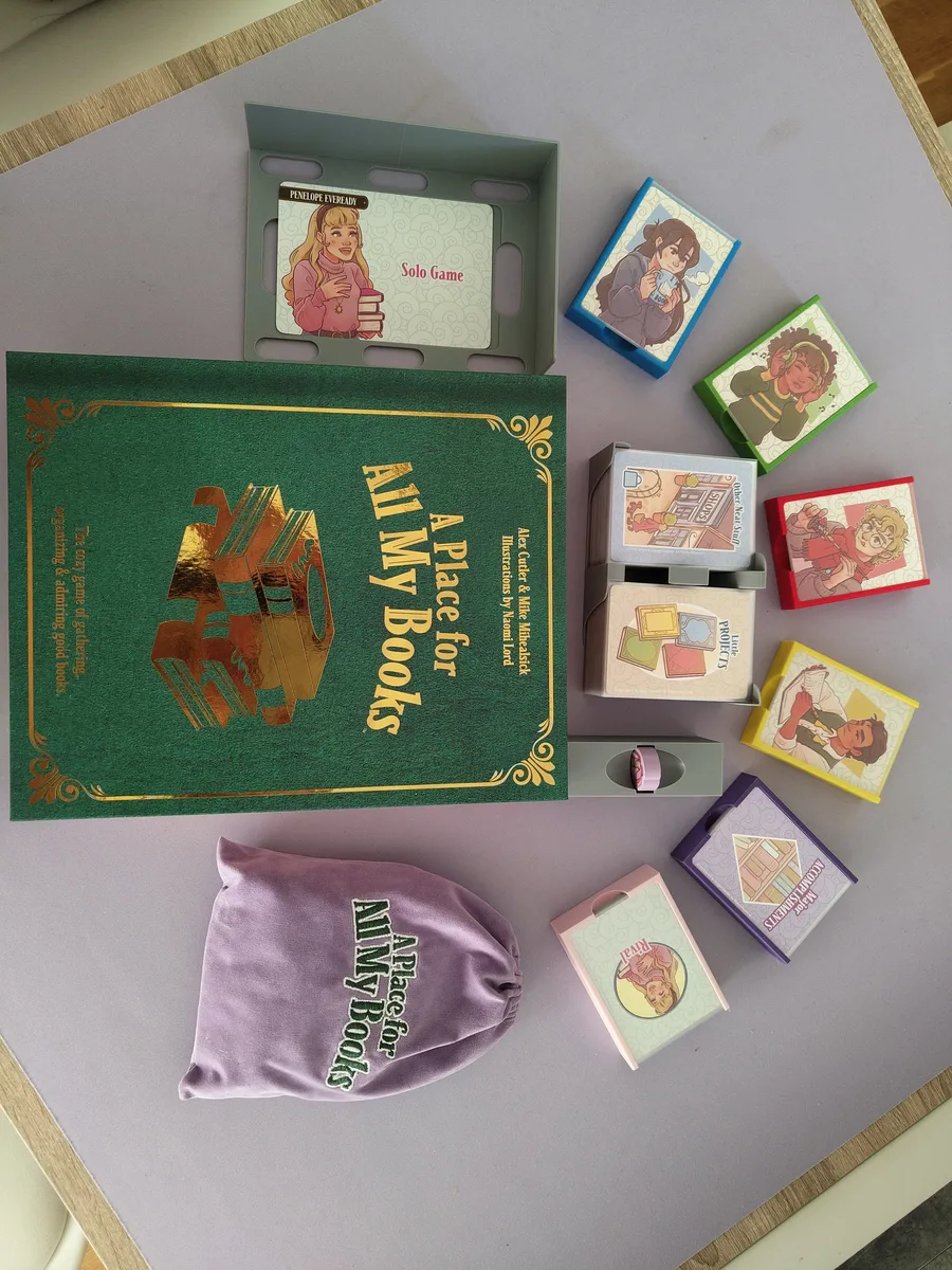 A Place for All My Books - Board Game Insert/Organiser for Sleeved Cards