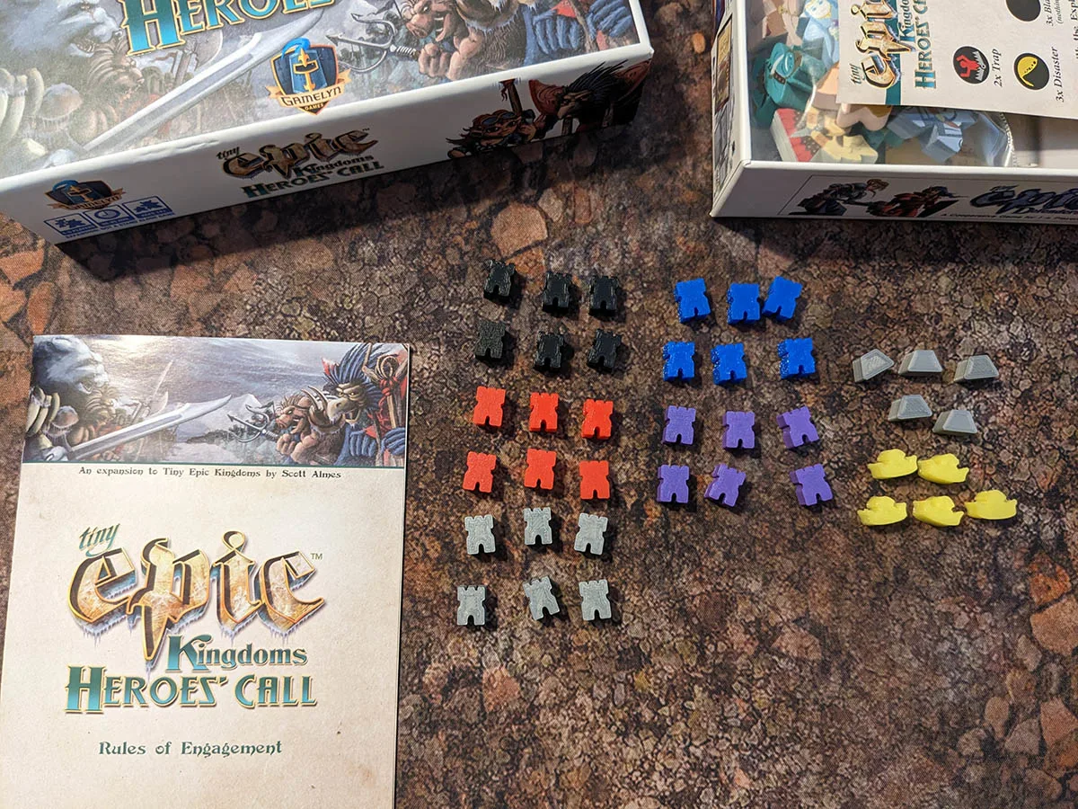 Tiny Epic Kingdoms: Hero's Call replacement pieces