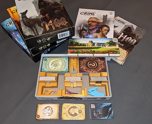Multiple Game Box Insert - Chronicles of Crime - C.o. Time - 1400 - 1900 - 2400