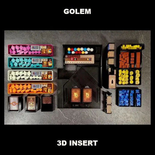 GOLEM incl. deluxe resources - board game insert (insert, inlay, organizer)