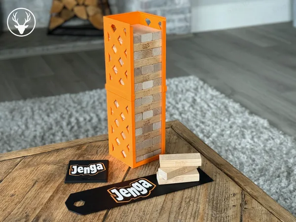 Jenga setup & storage box