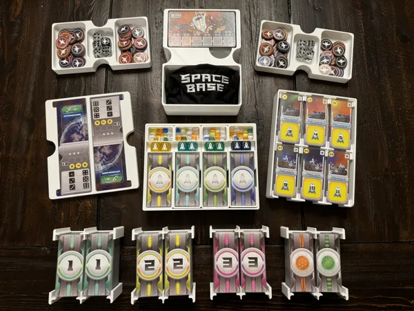 Space Base Insert / Organizer - Holds All Expansions Through Genesis in the Command Station Box