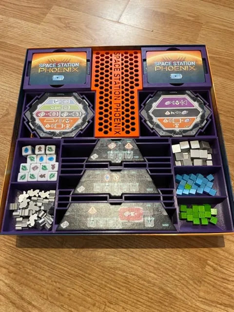 Space Station Phoenix Board Game Insert