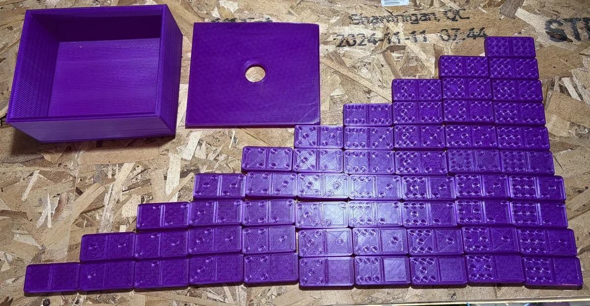 Double-9 Dominoes Set With Box