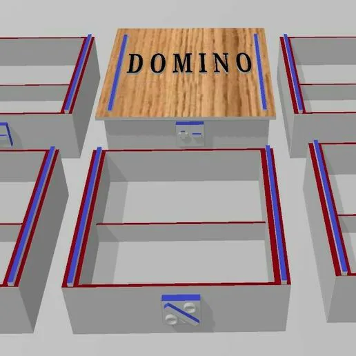 Stackable Boxes for Mathematical Dominoes
