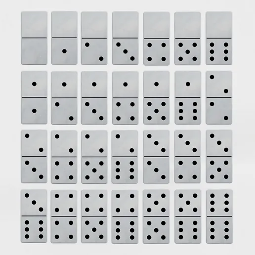 GAME - Classic Dominoes Game (Full Set) STL FILES