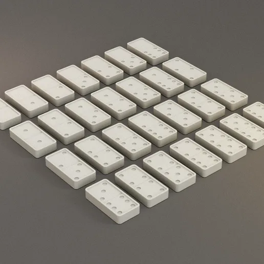Set of dominoes Double-6 and Double-9 with cases