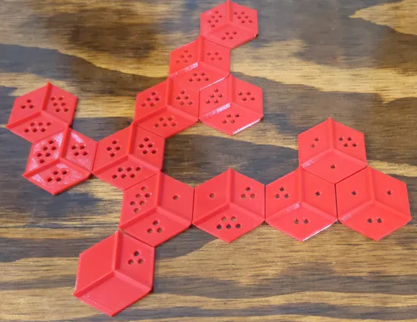 Hexagonal Dominoes Game