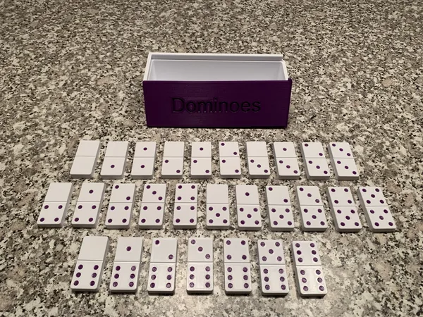 Set of Dominoes with Box