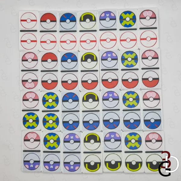 Pokeball Dominoes "Double 6"