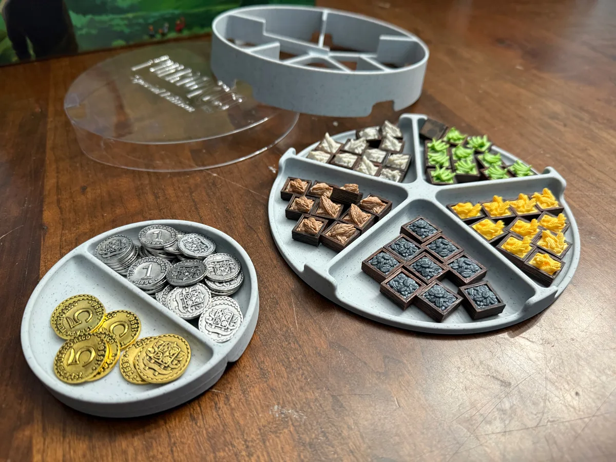 Resource and Coin Trays for Puerto Rico 1897 Special Edition for Table and Storage