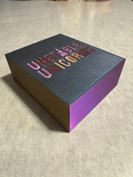 Unstable Unicorns Card Game Deck Box