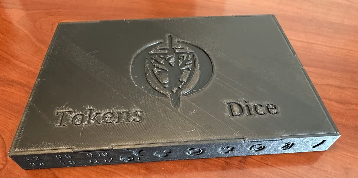 Oathsworn Token and Dice Tray remix, with symbols