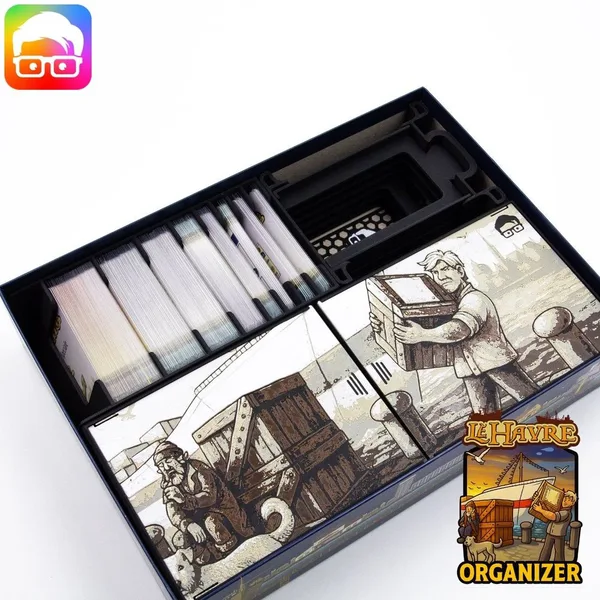 Le Havre (complete ed.) board game organizer by @ammedia3d