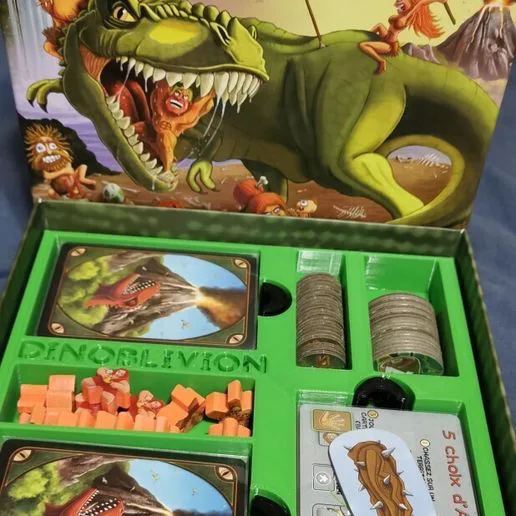 Dinoblivion board game insert