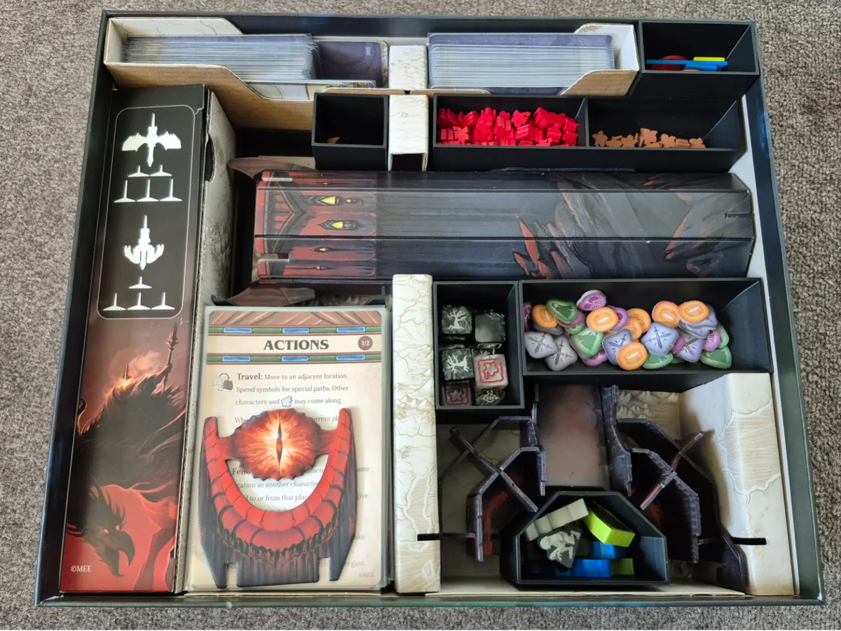 Fate of the Fellowship Board Game Insert